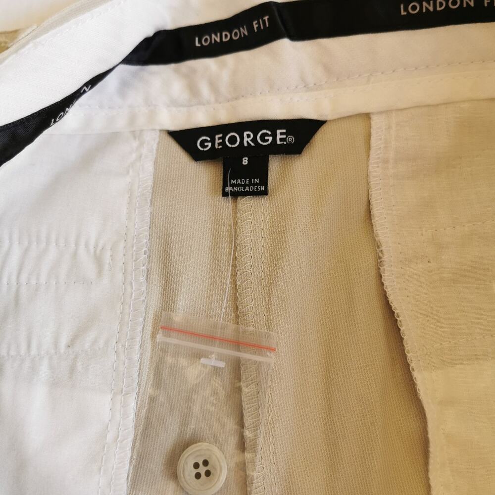 George Mens Shorts size 8, Beige, London Fit - Picture 8 of 10